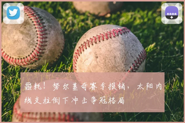 噩耗！努尔基奇赛季报销，太阳内线支柱倒下冲击争冠格局